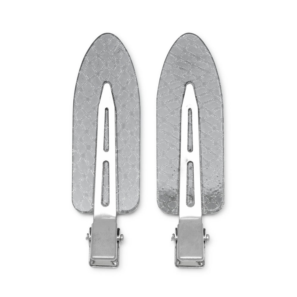 Elizabeth hårspænder, Sneaky Silver - 2 stk.